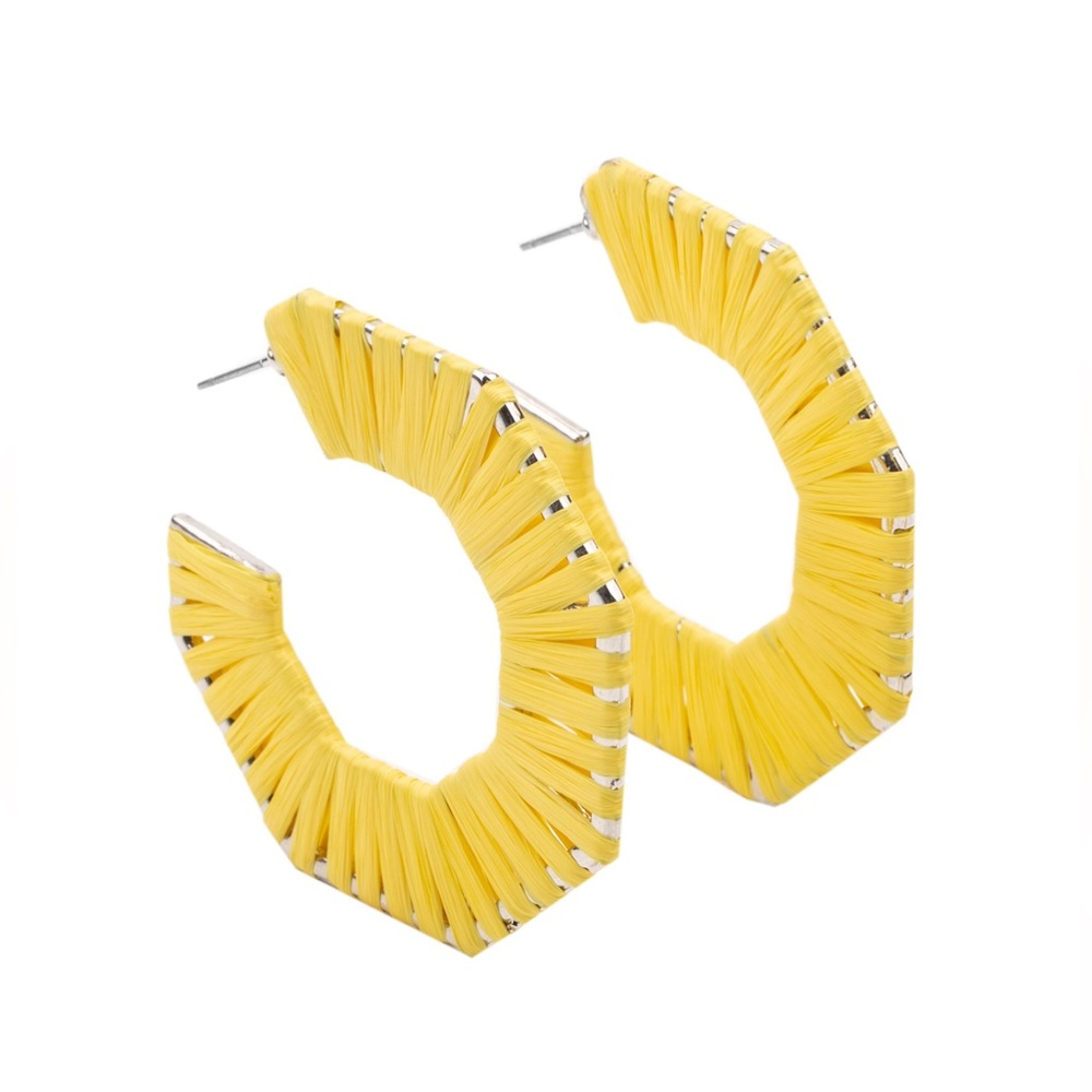 NWT Yellow Tropical Earrings - Picture 3 of 5